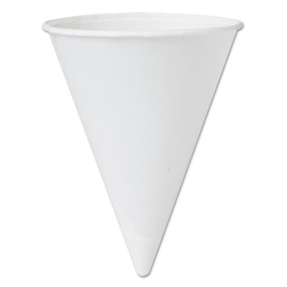 Bare Treated Paper Cone Water Cups, 4.25 oz, White, 200/Bag, 25 Bags/Carton1