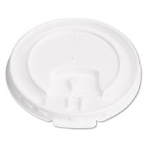 Lift Back and Lock Tab Cup Lids for Foam Cups, Fits 8 oz Cups, White, 2,000/Carton1