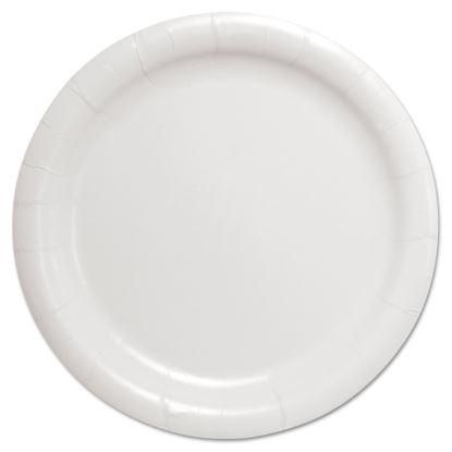 Bare Eco-Forward Clay-Coated Paper Dinnerware, Plate, 9" dia, White, 500/Carton1