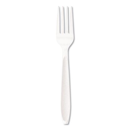 Impress Heavyweight Full-Length Polystyrene Cutlery, Fork, White, 1000/Carton1