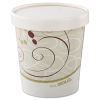 Flexstyle Double Poly Paper Container/Lid Combo, 16 oz, Symphony, 25 Combos/Sleeve, 10 Sleeves/Carton2