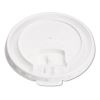 Lift Back and Lock Tab Cup Lids, Fits 10 oz Cups, White, 100/Sleeve, 10 Sleeves/Carton2