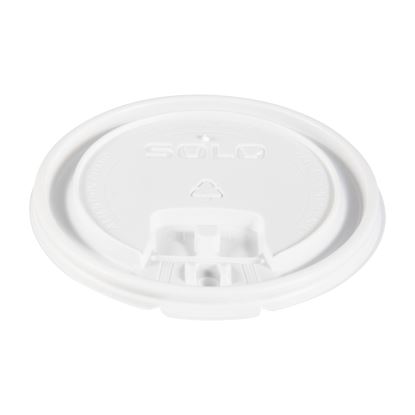 Lift Back and Lock Tab Cup Lids, Fits 10 oz to 24 oz Cups, White, 100/Sleeve, 10 Sleeves/Carton1