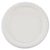 Bare Eco-Forward Clay-Coated Paper Dinnerware, Plate, 8.5" dia, White, 125/Pack, 4 Packs/Carton1