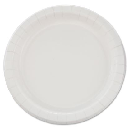 Bare Eco-Forward Clay-Coated Paper Dinnerware, Plate, 8.5" dia, White, 125/Pack, 4 Packs/Carton1