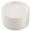 Bare Eco-Forward Clay-Coated Paper Dinnerware, Plate, 8.5" dia, White, 125/Pack, 4 Packs/Carton2