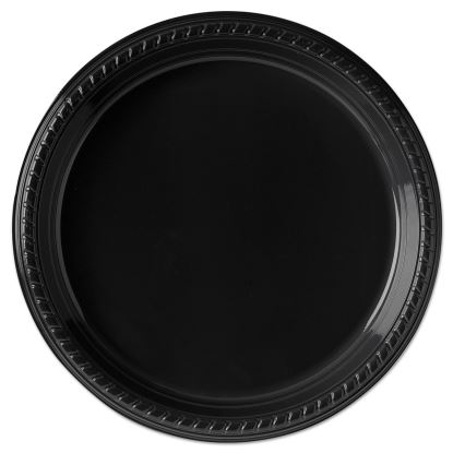 Party Plastic Plates, 10.25 dia", Black, 500/Carton1