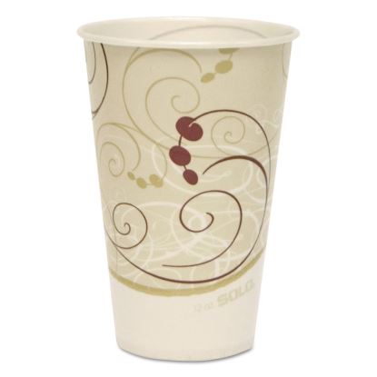 Symphony Treated-Paper Cold Cups, 12 oz, White/Beige/Red, 100/Bag, 20 Bags/Carton1