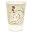 Symphony Design Wax-Coated Paper Cold Cup,  9 oz, Beige/White, 100/Sleeve, 20 Sleeves/Carton1