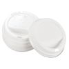Traveler Cappuccino Style Dome Lid, Polystyrene, Fits 10 oz to 24 oz Hot Cups, White, 100/Pack, 10 Packs/Carton2