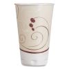 Trophy Plus Dual Temperature Insulated Cups in Symphony Design, 16 oz, Beige, 50/Pack, 15 Packs/Carton1