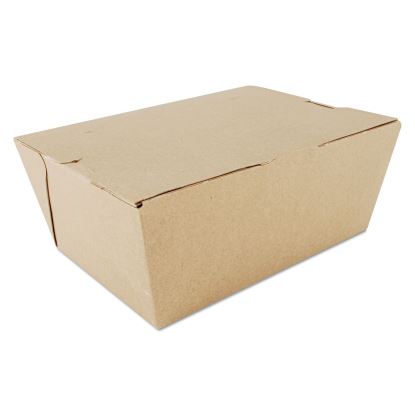 ChampPak Carryout Boxes, #4, 7.75 x 5.5 x 3.5, Kraft, 160/Carton1