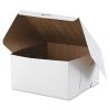 Tuck-Top Bakery Boxes, 10 x 10 x 5.5, White, 100/Carton2