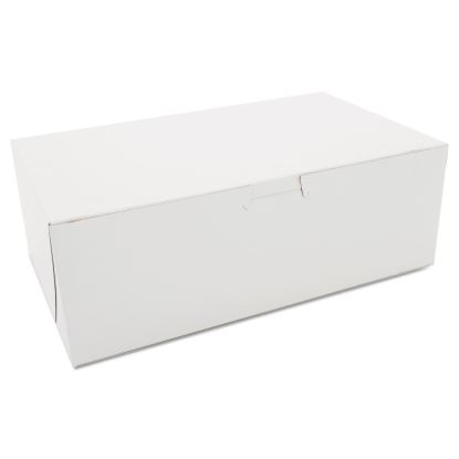 Non-Window Bakery Boxes, 10 x 6 x 3.5, White, 250/Bundle1