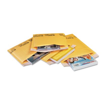Jiffylite Self-Seal Bubble Mailer, #000, Barrier Bubble Lining, Self-Adhesive Closure, 4 x 8, Golden Yellow Kraft, 250/Carton1