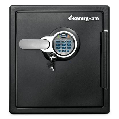 Fire-Safe with Biometric and Keypad Access, 1.23 cu ft, 16.3w x 19.3d x 17.8h, Black1