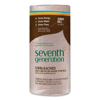 Natural Unbleached 100% Recycled Paper Kitchen Towel Rolls, 2-Ply, 11 x 9, 120 Sheets/Roll1