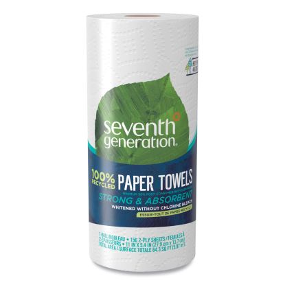 100% Recycled Paper Kitchen Towel Rolls, 2-Ply, 11 x 5.4, 156 Sheets/Roll, 24 Rolls/Carton1