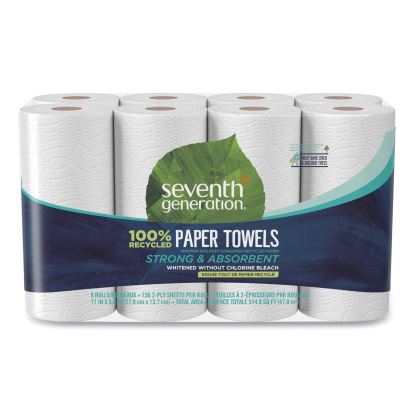 100% Recycled Paper Kitchen Towel Rolls, 2-Ply, 11 x 5.4 Sheets, 156 Sheets/RL, 32RL/CT1