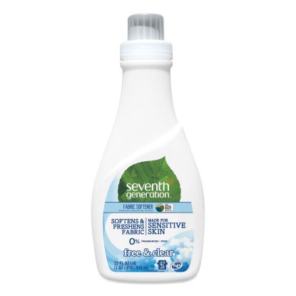 Natural Liquid Fabric Softener, Free and Clear/Unscented 32 oz Bottle1