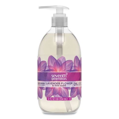 Natural Hand Wash, Lavender Flower and Mint, 12 oz Pump Bottle, 8/Carton1