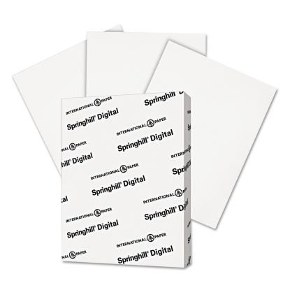 Digital Index White Card Stock, 92 Bright, 90 lb Index Weight, 8.5 x 11, White, 250/Pack1