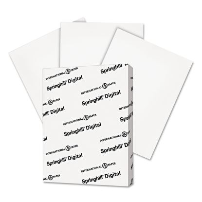 Digital Index White Card Stock, 92 Bright, 110 lb Index Weight, 8.5 x 11, White, 250/Pack1