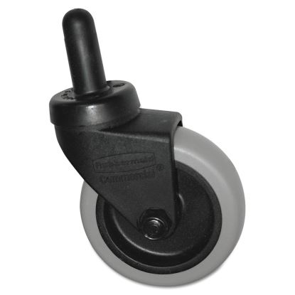 Replacement Swivel Bayonet Casters, 3" Wheel, Thermoplastic Rubber, Black1
