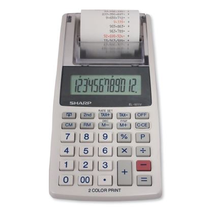 EL-1611V Printing Calculator, Black/Red Print, 2 Lines/Sec1