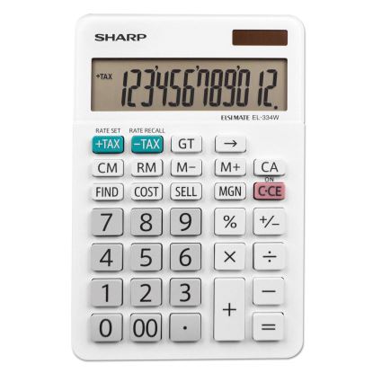 EL-334W Large Desktop Calculator, 12-Digit LCD1