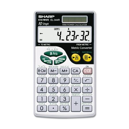 EL344RB Metric Conversion Wallet Calculator, 10-Digit LCD1