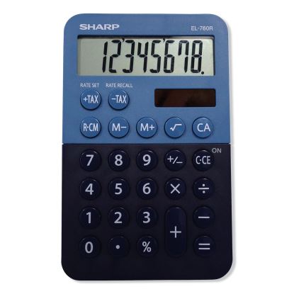 EL-760RBBL Handheld Calculator, 8-Digit LCD1