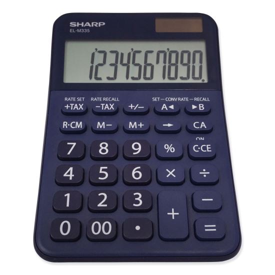 ELM335BBL Desktop Calculator, 10-Digit LCD, Blue1