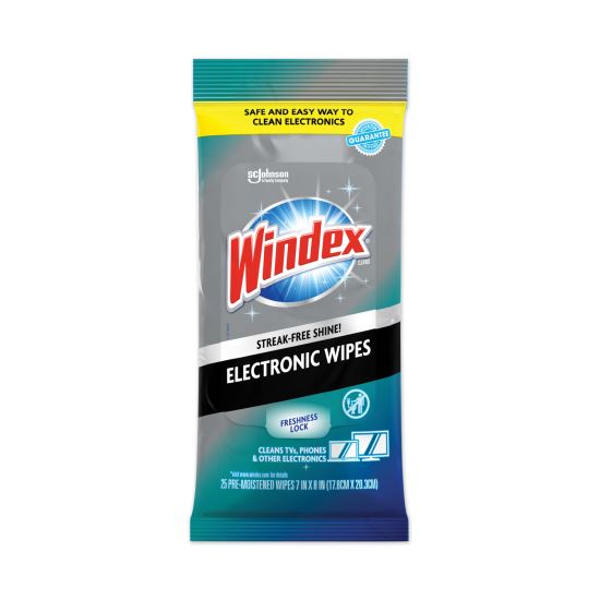 Electronics Cleaner, 7 x 10, Neutral Scent, 25/Pack, 12 Packs/Carton1