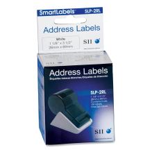 SLP-2RL Self-Adhesive Address Labels, 1.12" x 3.5", White, 130 labels/Roll, 2 Rolls/Box1