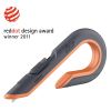 Box Cutters, Double Sided, Replaceable, Carbon Steel, Gray, Orange1