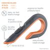 Box Cutters, Double Sided, Replaceable, Carbon Steel, Gray, Orange2
