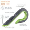 Box Cutters, Double Sided, Replaceable, Stainless Steel, Gray, Green2
