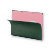 Interior File Folders, 1/3-Cut Tabs: Assorted, Letter Size, 0.75" Expansion, Pink, 100/Box2