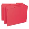Interior File Folders, 1/3-Cut Tabs, Letter Size, Red, 100/Box2