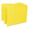 Interior File Folders, 1/3-Cut Tabs, Letter Size, Yellow, 100/Box2