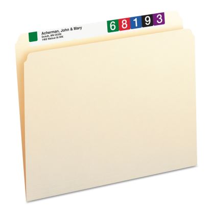 Manila File Folders, Straight Tabs, Letter Size, 0.75" Expansion, Manila, 100/Box1