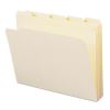 Reinforced Tab Manila File Folders, 1/5-Cut Tabs: Assorted, Letter Size, 0.75" Expansion, 11-pt Manila, 100/Box2