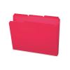 Top Tab Poly Colored File Folders, 1/3-Cut Tabs: Assorted, Letter Size, 0.75" Expansion, Red, 24/Box2