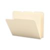 Poly Manila Folders, 1/3-Cut Tabs: Assorted, Letter Size, Manila, 12/Pack2