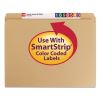 Heavyweight Kraft File Folder, Straight Tabs, Letter Size, 0.75" Expansion, 11-pt Kraft, Brown, 100/Box2