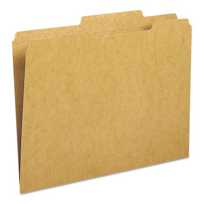 Guide Height Reinforced Heavyweight Kraft File Folders, 2/5-Cut 2-Ply Tab, Right of Center, Letter Size, Kraft, 100/Box1