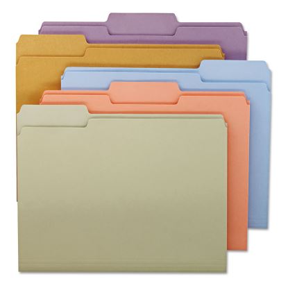 Colored File Folders, 1/3-Cut Tabs: Assorted, Letter Size, 0.75" Expansion, Assorted Colors, 100/Box1