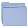 Colored File Folders, 1/3-Cut Tabs: Assorted, Letter Size, 0.75" Expansion, Blue, 100/Box2