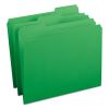 Reinforced Top Tab Colored File Folders, 1/3-Cut Tabs: Assorted, Letter Size, 0.75" Expansion, Green, 100/Box2